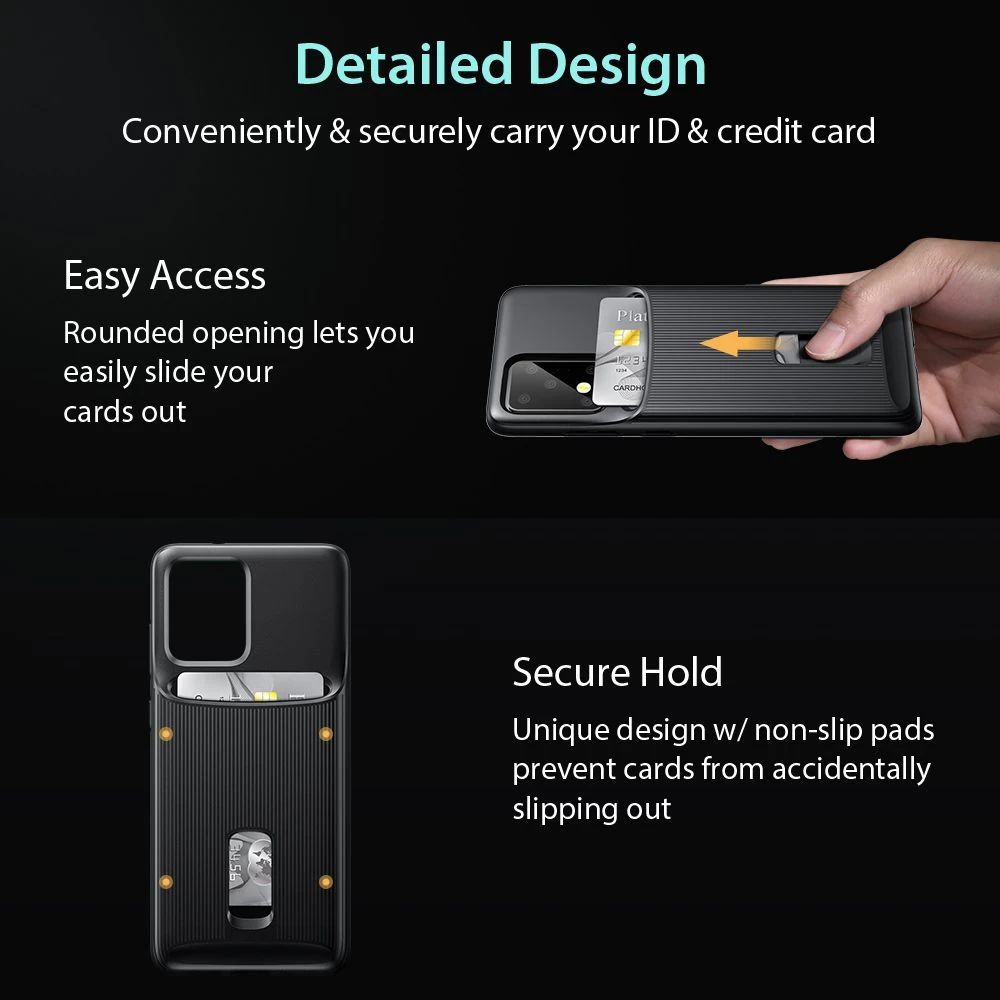 Samsung Galaxy S20 Ultra ümbris must ESR Wallet Armor