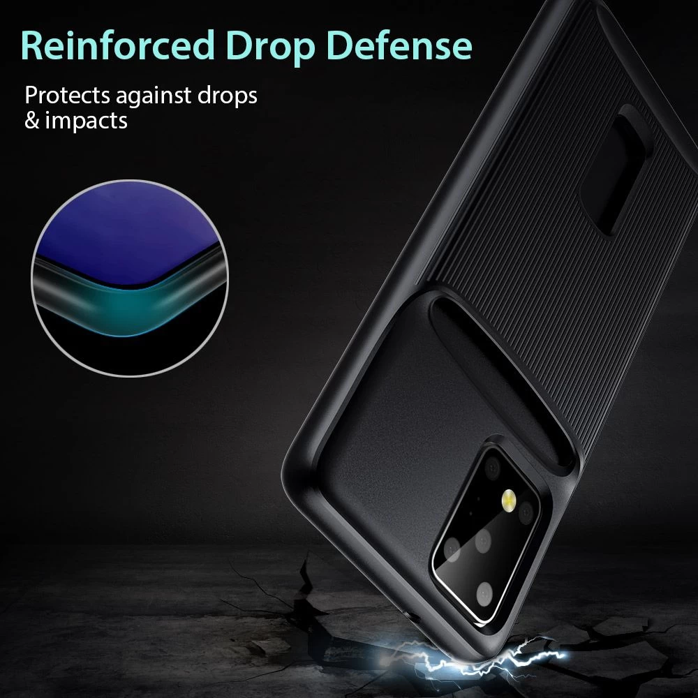 Samsung Galaxy S20 Ultra ümbris must ESR Wallet Armor