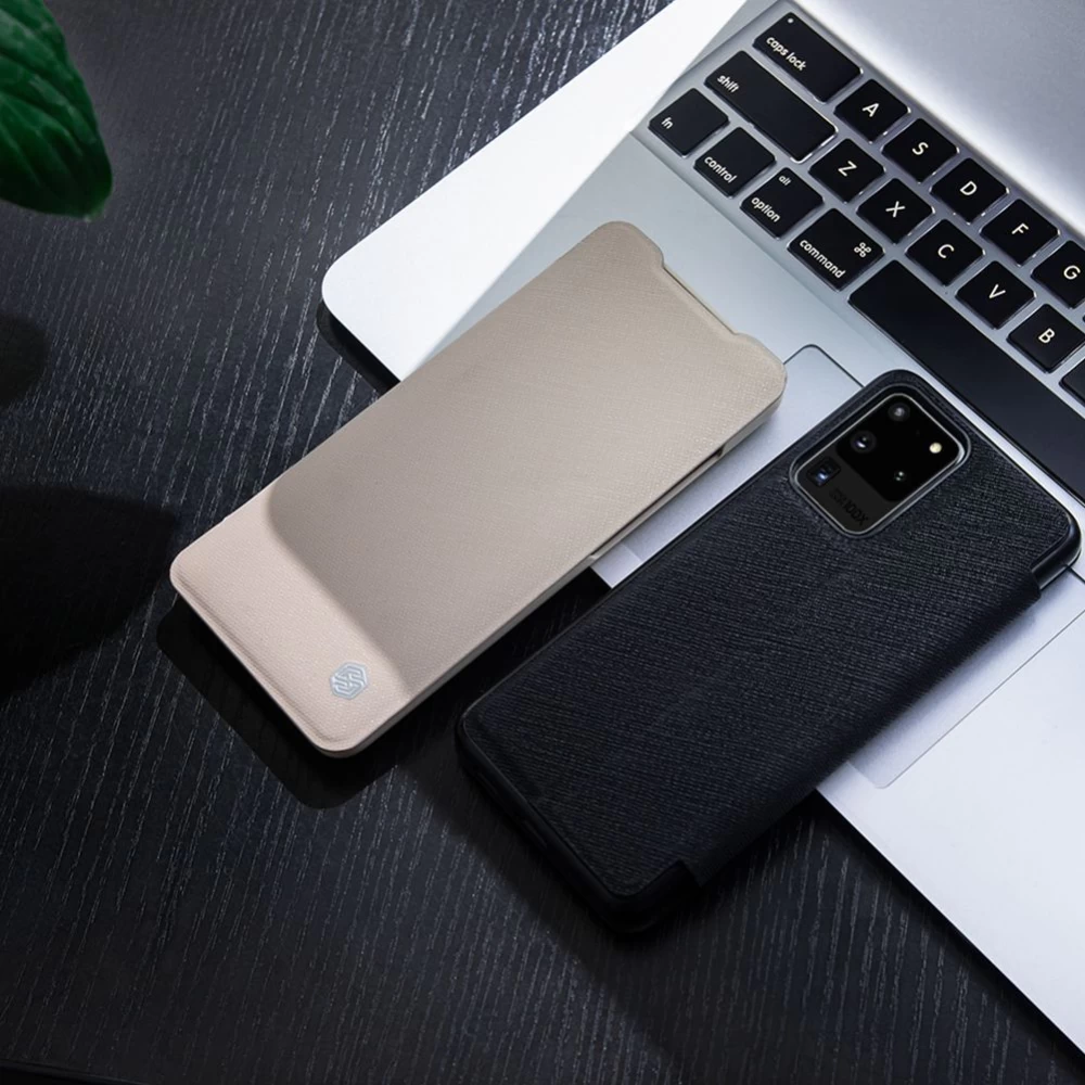 Samsung Galaxy S20 Ultra kaaned must Nillkin Ming Leather