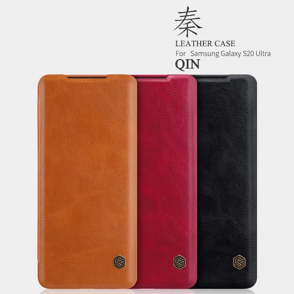 Samsung Galaxy S20 Ultra kaaned punane Nillkin Qin Leather