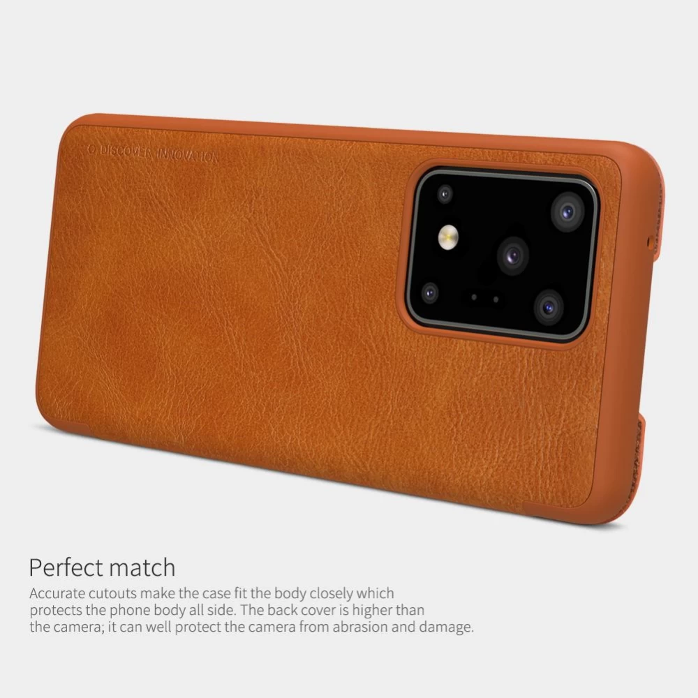 Samsung Galaxy S20 Ultra kaaned punane Nillkin Qin Leather
