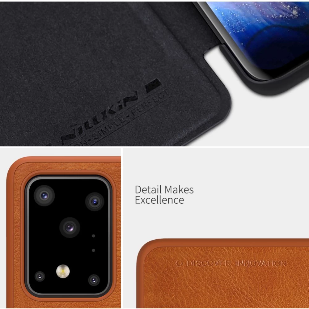 Samsung Galaxy S20 Ultra kaaned punane Nillkin Qin Leather