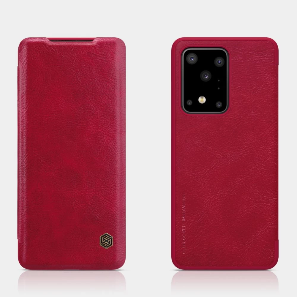 Samsung Galaxy S20 Ultra kaaned punane Nillkin Qin Leather