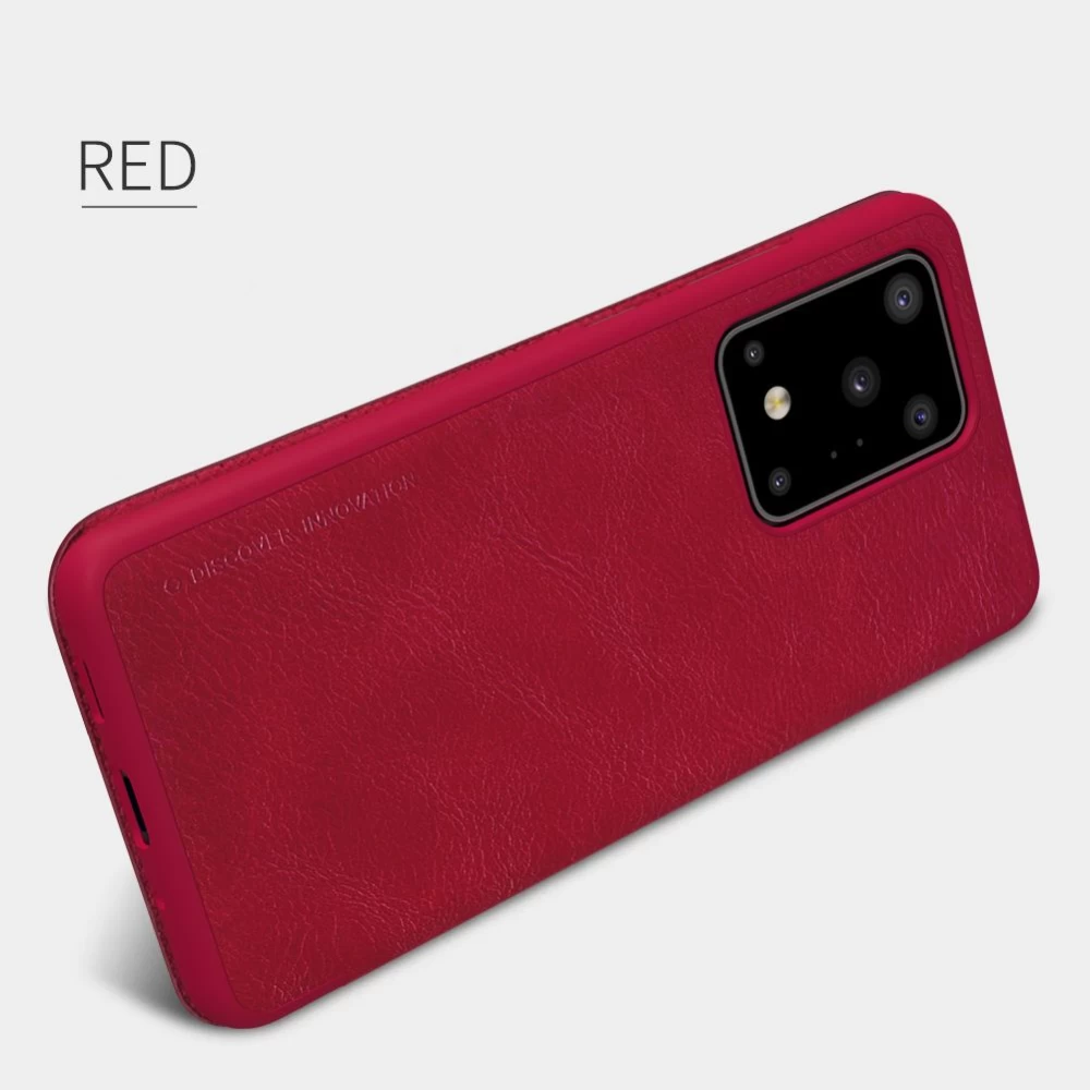 Samsung Galaxy S20 Ultra kaaned punane Nillkin Qin Leather