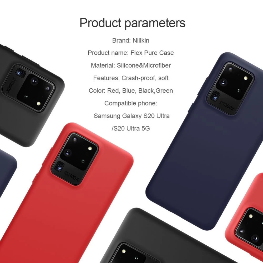 Samsung Galaxy S20 Ultra ümbris punane Nillkin Flex Pure