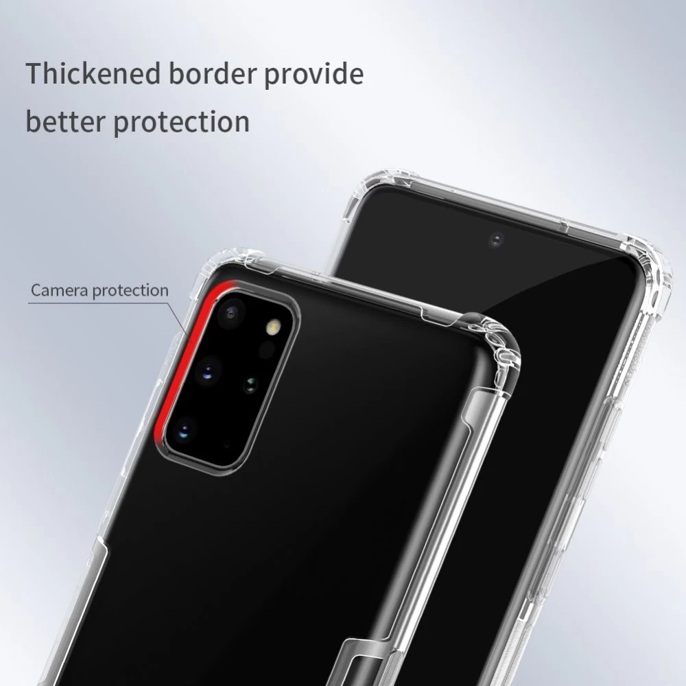 Samsung Galaxy S20 Plus vāciņš caurspīdīgs pelēks Nillkin TPU
