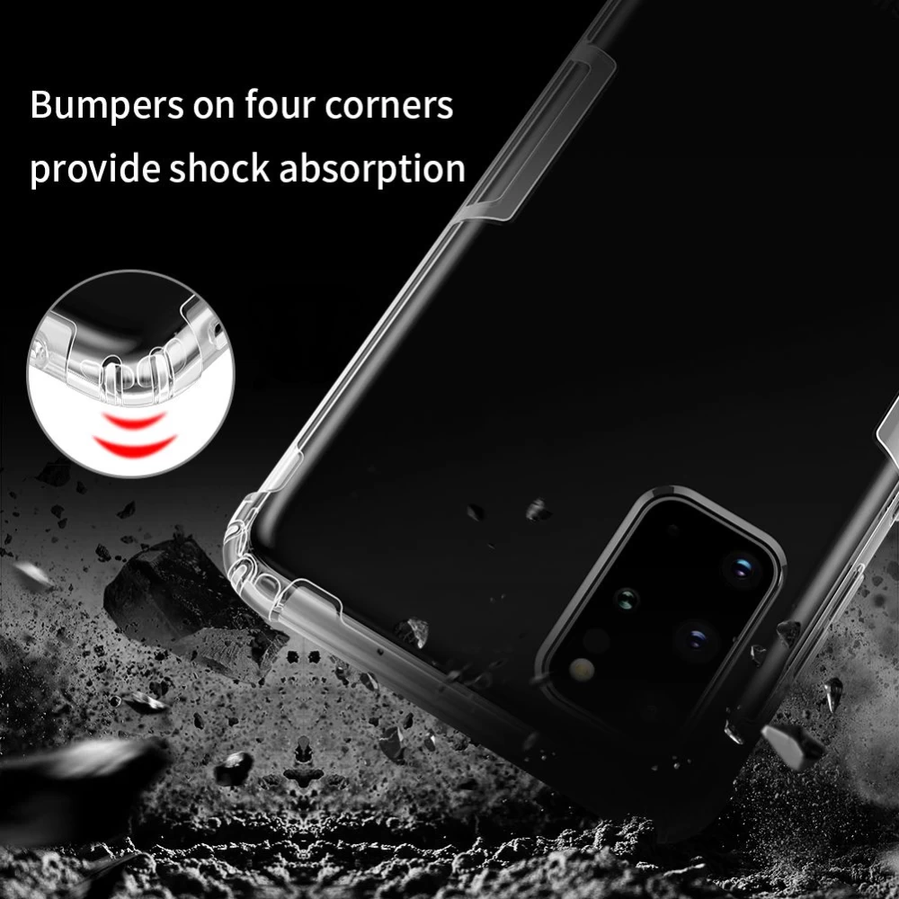 Samsung Galaxy S20 Plus vāciņš caurspīdīgs pelēks Nillkin TPU