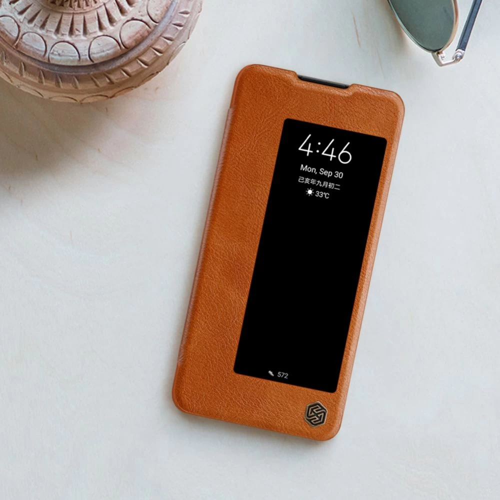 Huawei Mate 30 maciņš brūns Nillkin Qin Leather