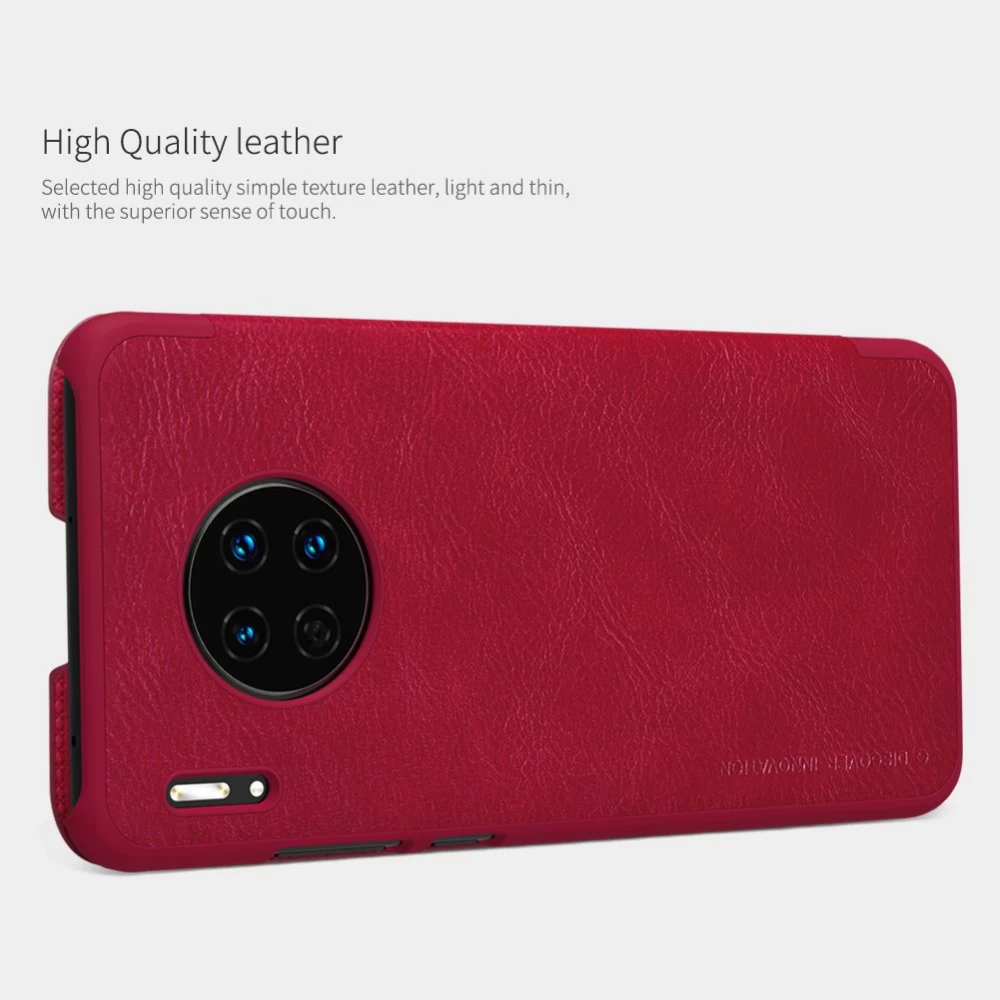 Huawei Mate 30 maciņš melns Nillkin Qin Leather