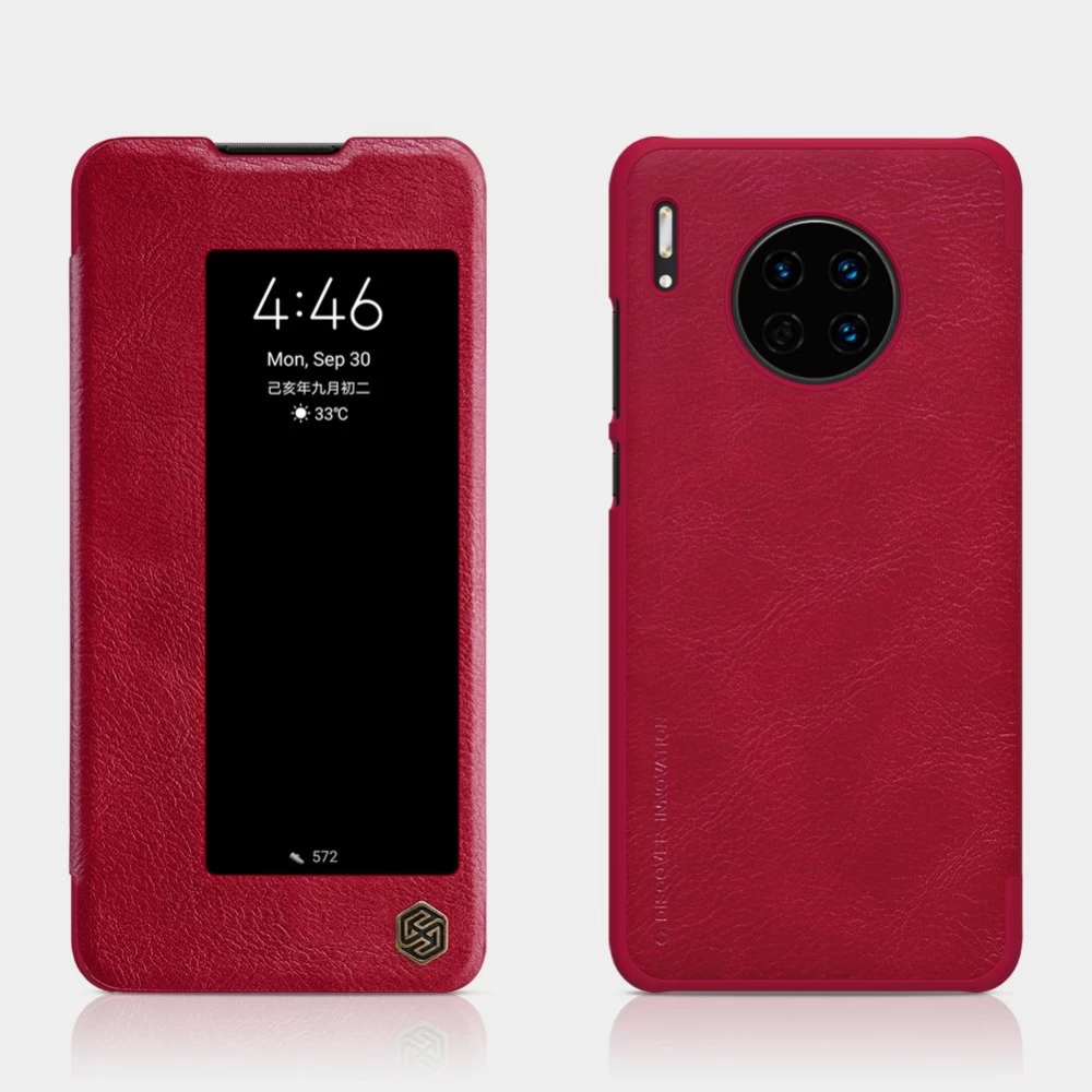 Huawei Mate 30 maciņš melns Nillkin Qin Leather