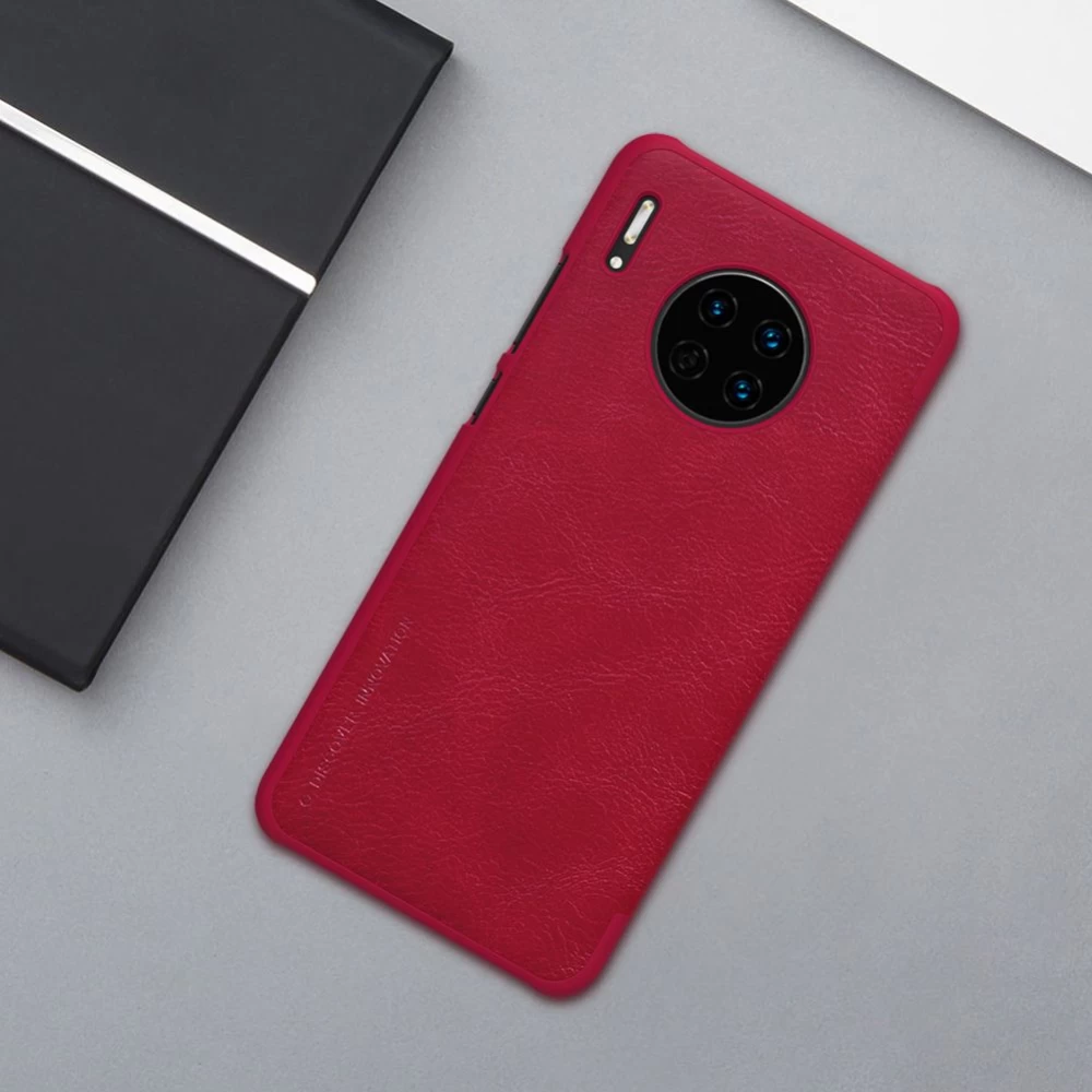 Huawei Mate 30 maciņš melns Nillkin Qin Leather