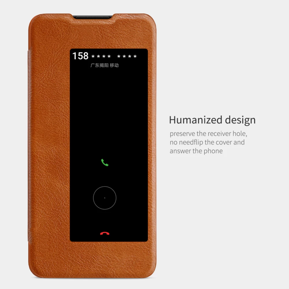 Huawei Mate 30 fodral röd Nillkin Qin Leather