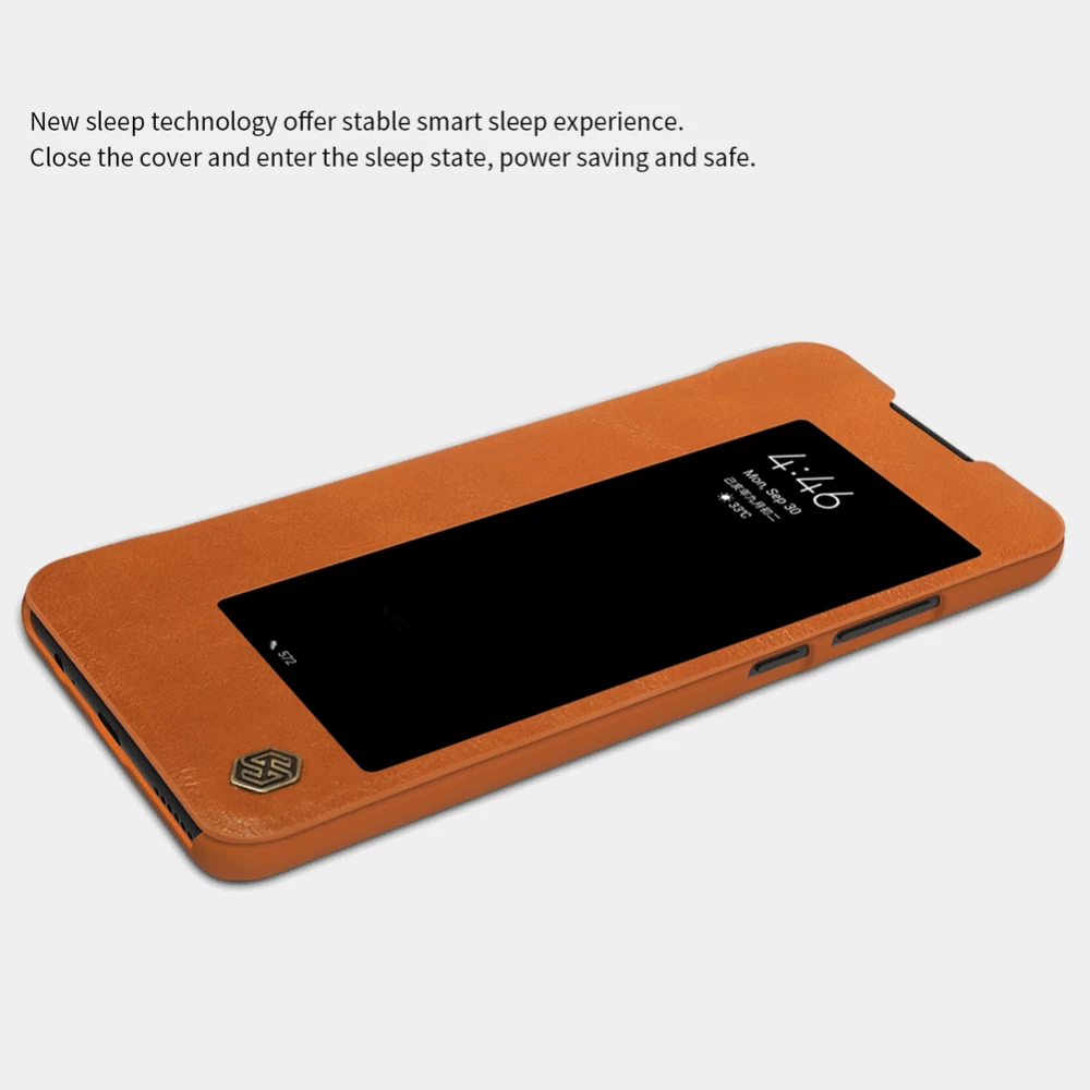 Huawei Mate 30 fodral röd Nillkin Qin Leather