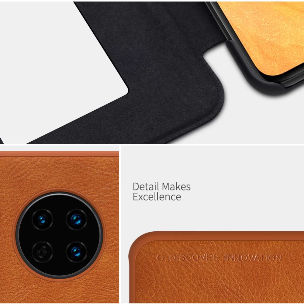Huawei Mate 30 fodral röd Nillkin Qin Leather