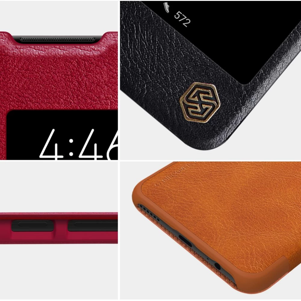 Huawei Mate 30 fodral röd Nillkin Qin Leather