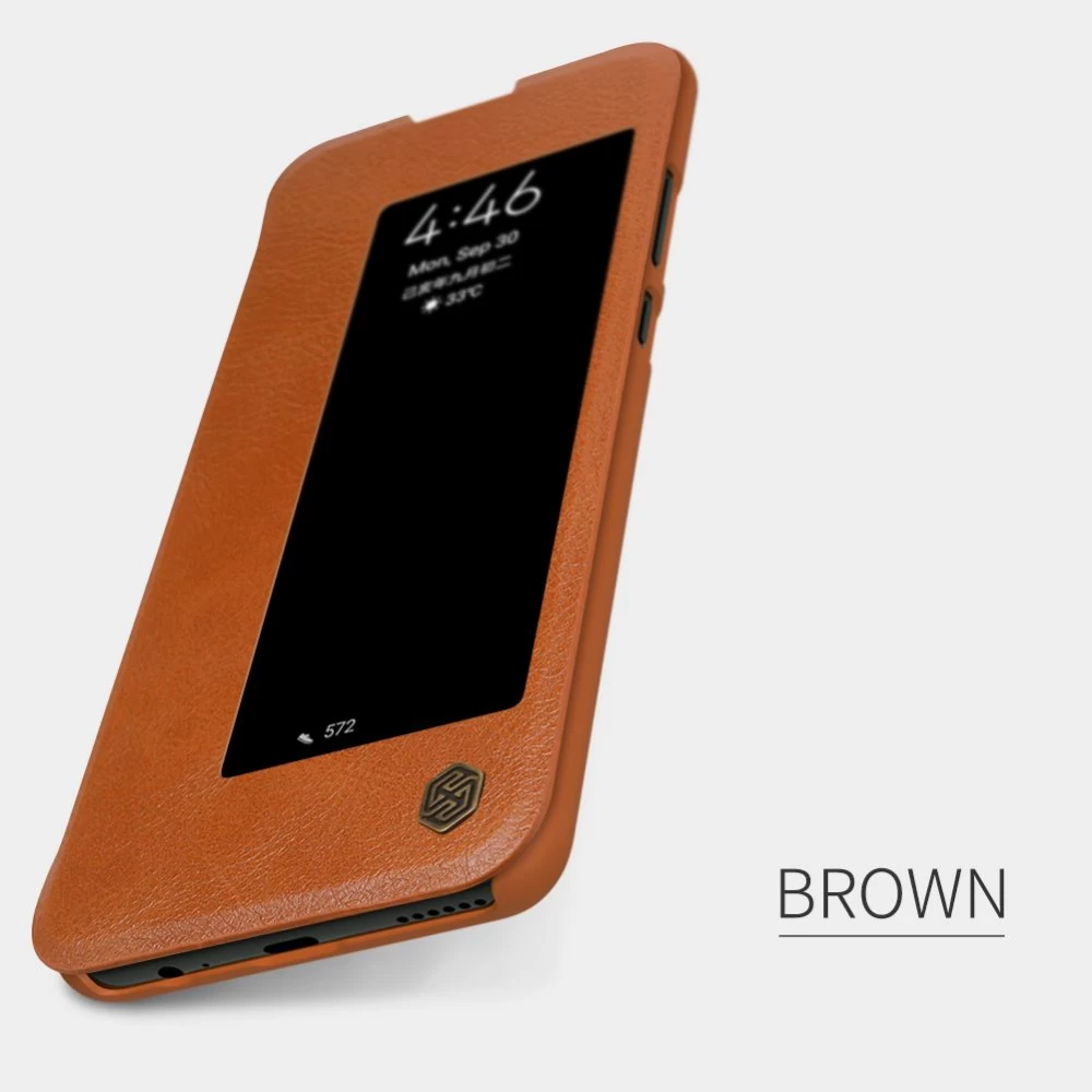 Huawei Mate 30 fodral röd Nillkin Qin Leather