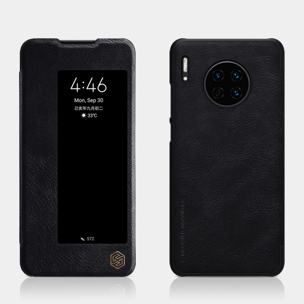 Huawei Mate 30 fodral röd Nillkin Qin Leather