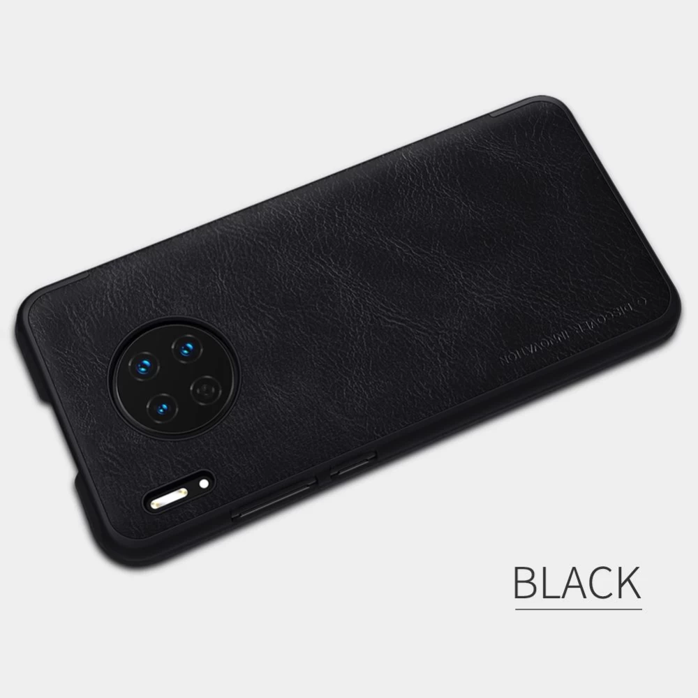 Huawei Mate 30 fodral röd Nillkin Qin Leather