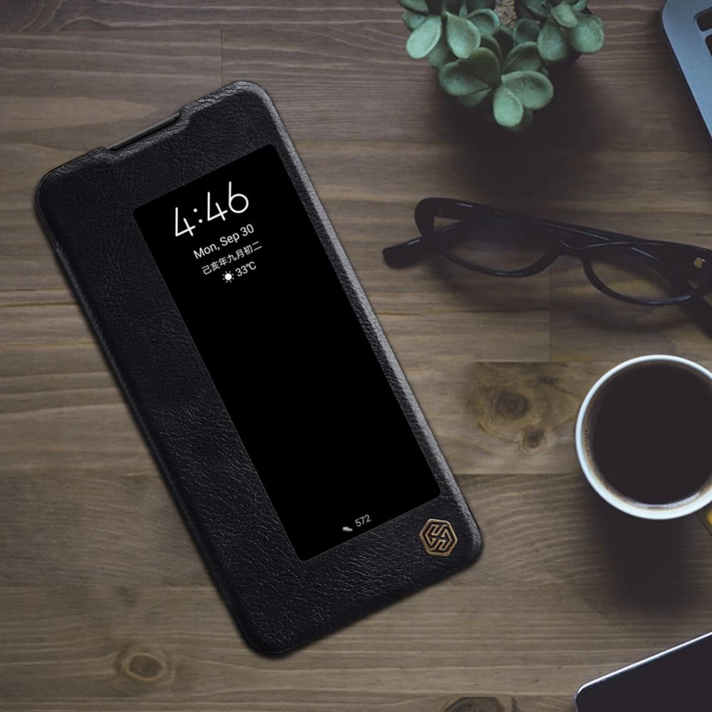 Huawei Mate 30 fodral röd Nillkin Qin Leather