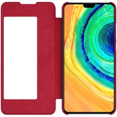 Huawei Mate 30 fodral röd Nillkin Qin Leather 