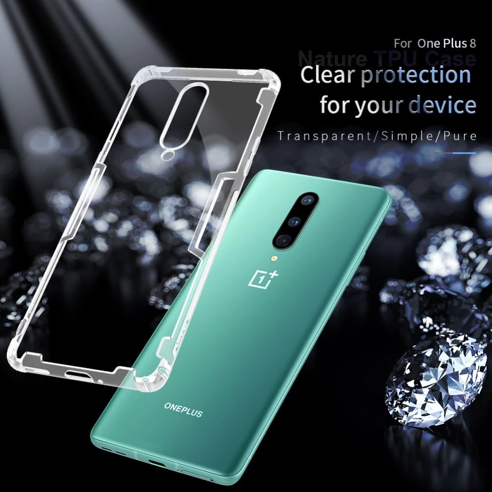 OnePlus 8 skal transparent Nillkin TPU 