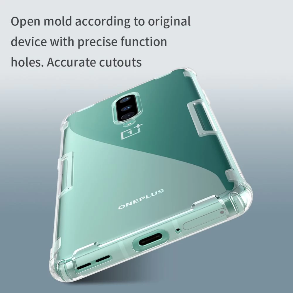 OnePlus 8 ümbris läbipaistev hall Nillkin TPU