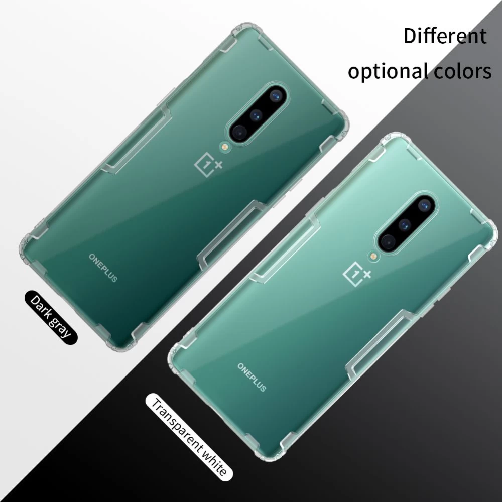 OnePlus 8 ümbris läbipaistev hall Nillkin TPU