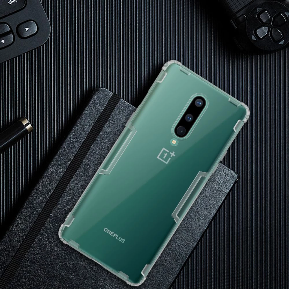 OnePlus 8 ümbris läbipaistev hall Nillkin TPU