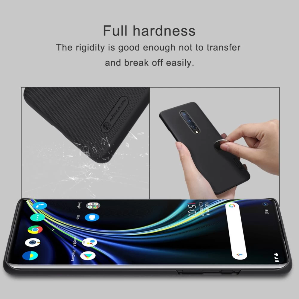 OnePlus 8 skal gyllene Nillkin Super Frosted Shield