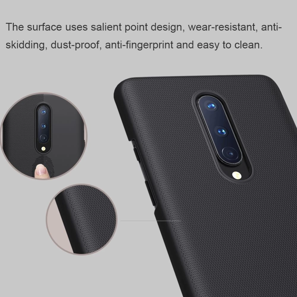 OnePlus 8 skal gyllene Nillkin Super Frosted Shield