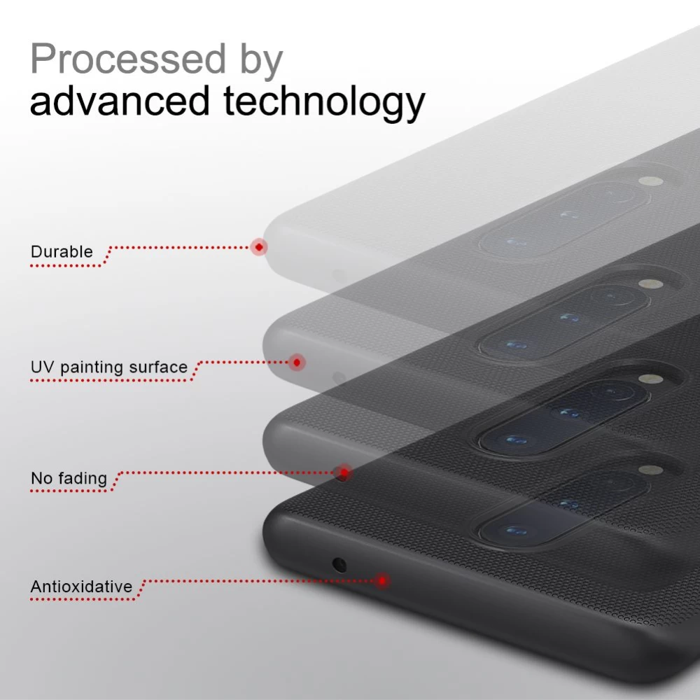 OnePlus 8 skal gyllene Nillkin Super Frosted Shield