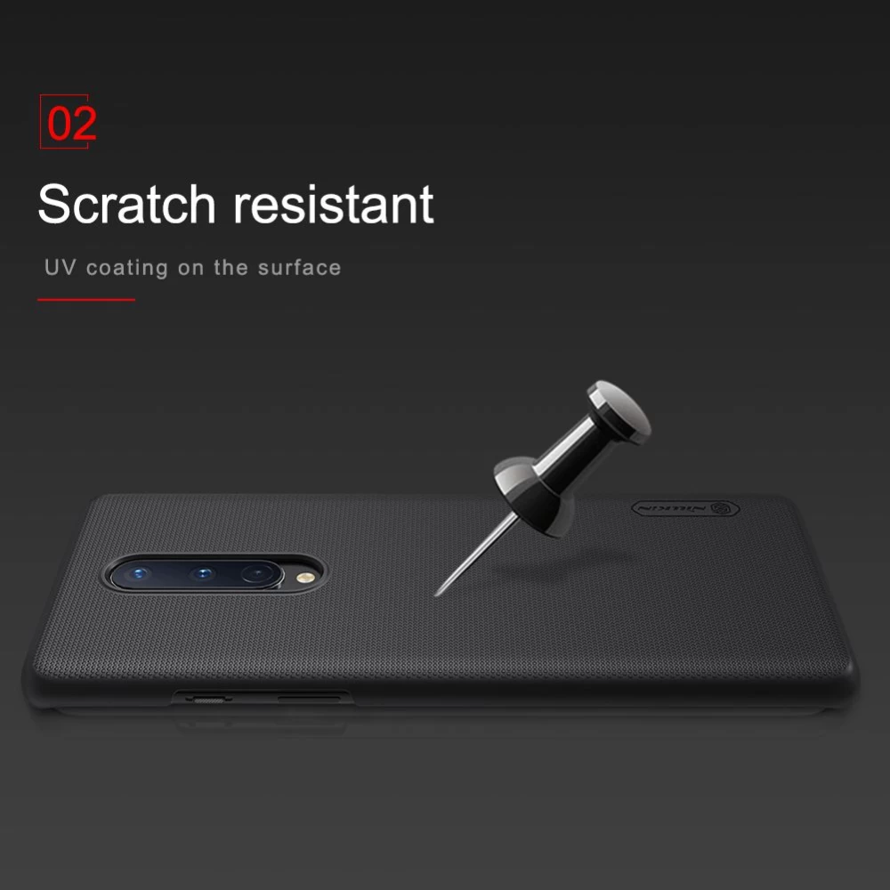OnePlus 8 skal gyllene Nillkin Super Frosted Shield