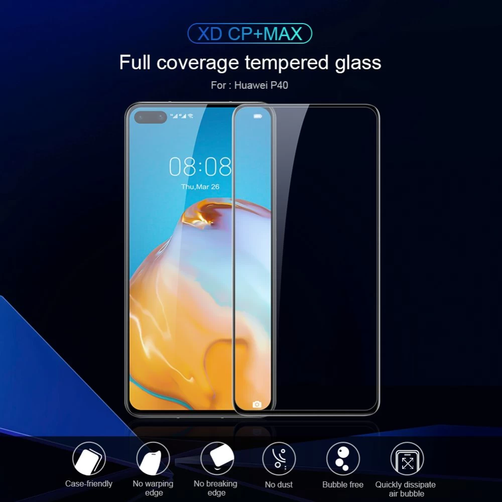 Huawei P40 kaitseklaas  Nillkin XD CP+MAX Tempered Glass