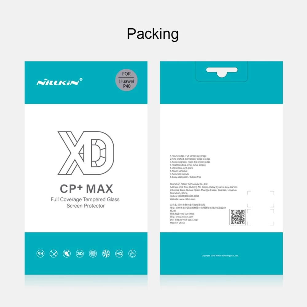 Huawei P40 kaitseklaas  Nillkin XD CP+MAX Tempered Glass