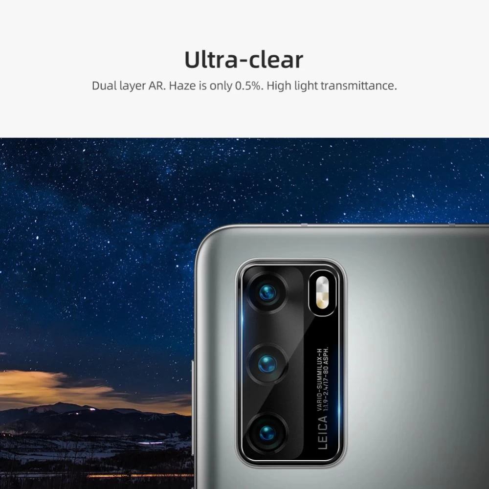 Huawei P40 apsauginis stiklas skaidrus Nillkin InvisiFilm Camera Shield