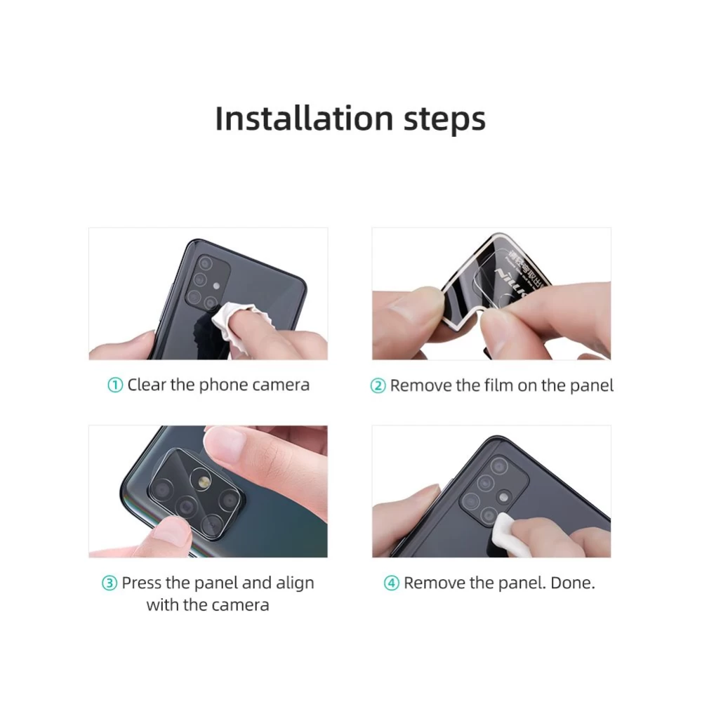 Huawei P40 apsauginis stiklas skaidrus Nillkin InvisiFilm Camera Shield