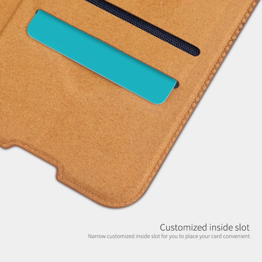 Huawei P40 suojakotelo ruskea Nillkin Qin Leather