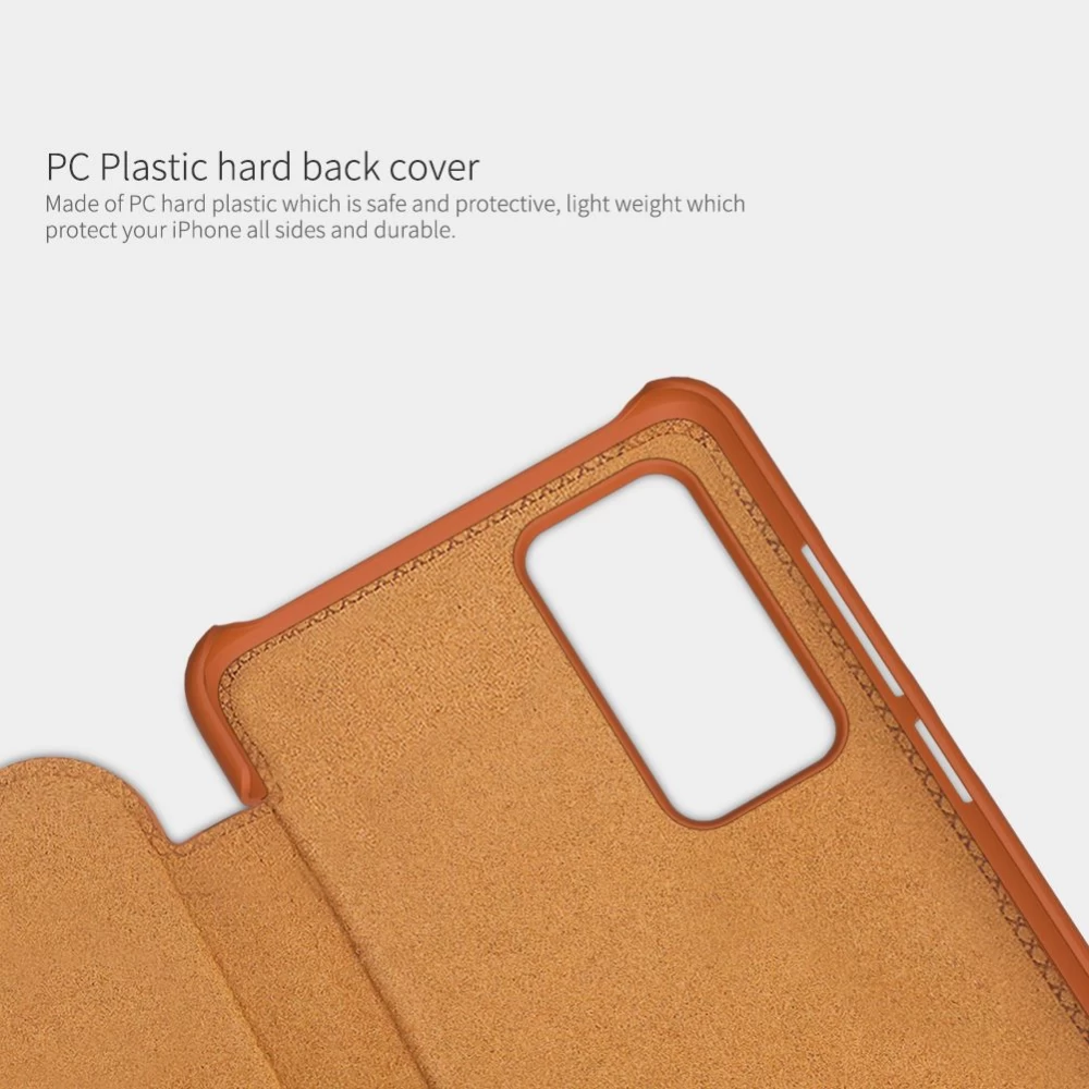 Huawei P40 suojakotelo ruskea Nillkin Qin Leather