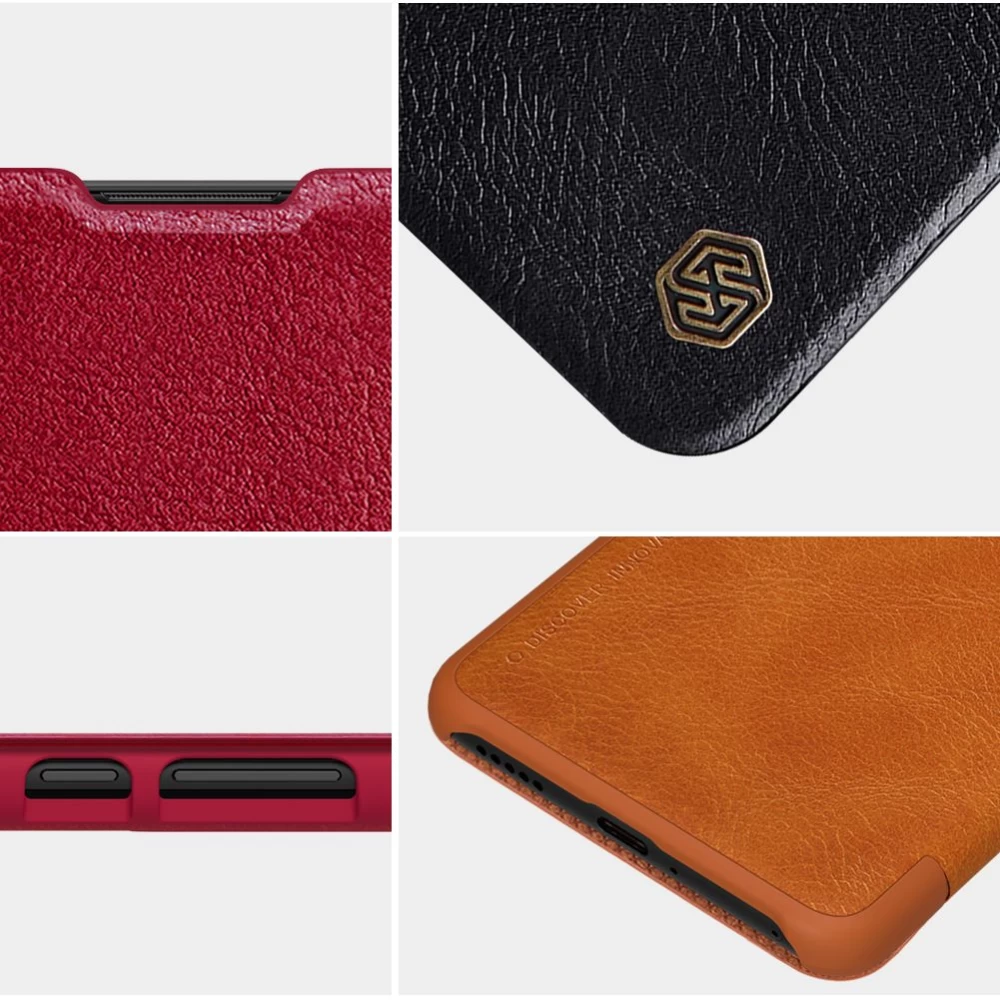 Huawei P40 suojakotelo ruskea Nillkin Qin Leather