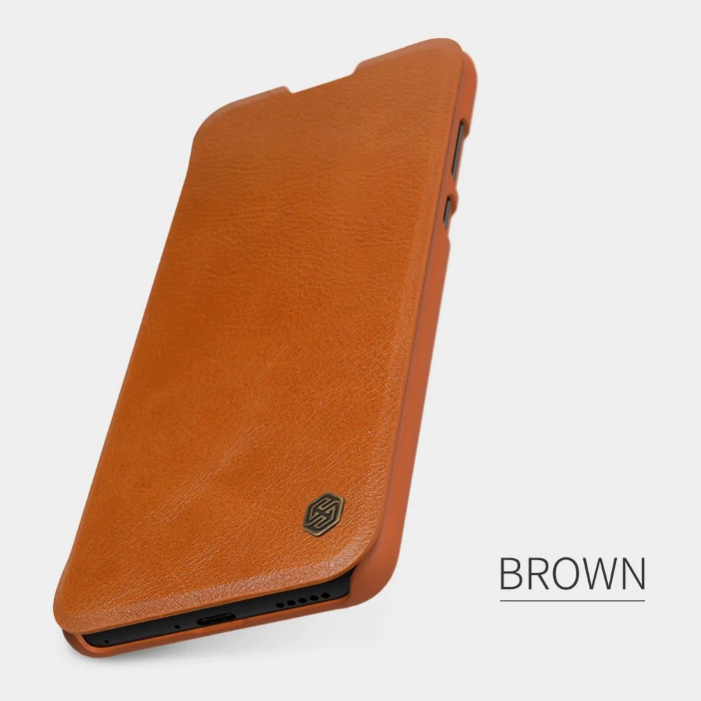 Huawei P40 suojakotelo ruskea Nillkin Qin Leather