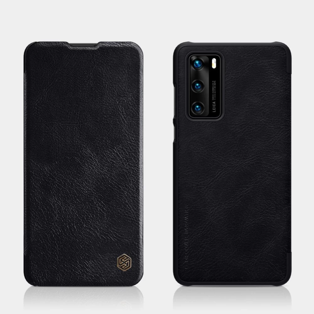 Huawei P40 suojakotelo ruskea Nillkin Qin Leather