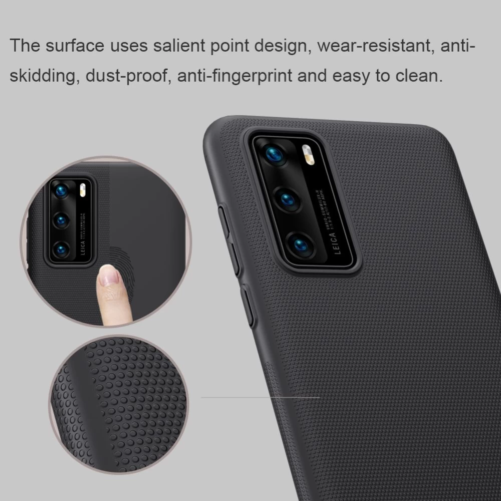 Huawei P40 suojakuori musta Nillkin Super Frosted Shield