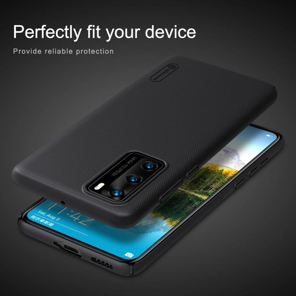 Huawei P40 suojakuori musta Nillkin Super Frosted Shield