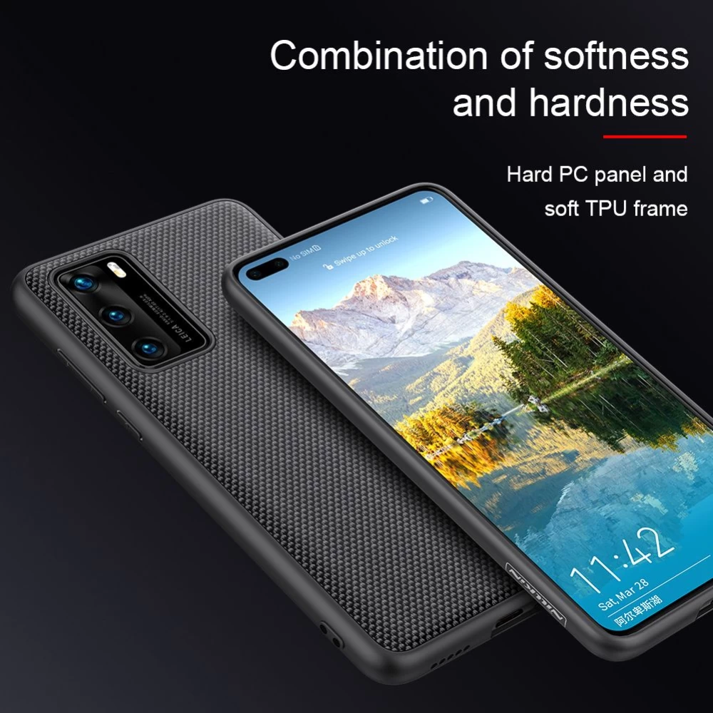Huawei P40 suojakuori musta Nillkin Textured