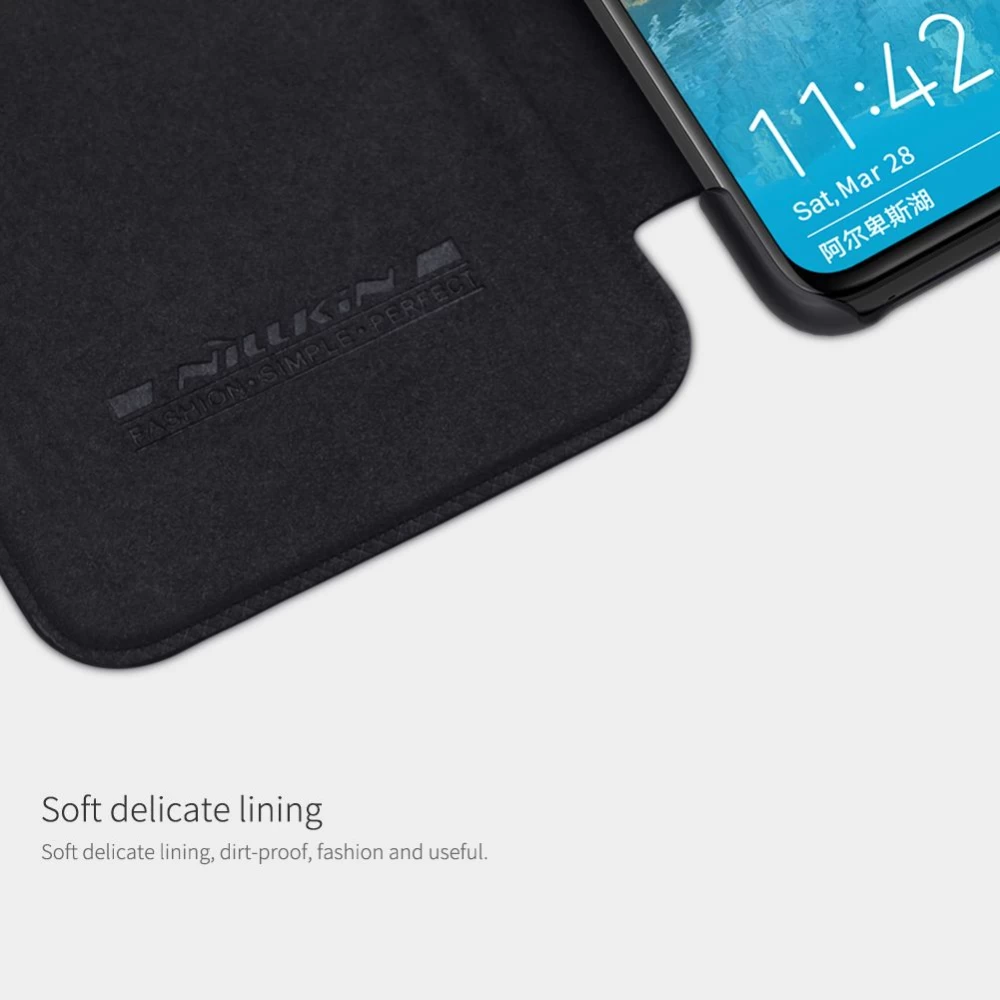 Huawei P40 suojakotelo musta Nillkin Qin Leather