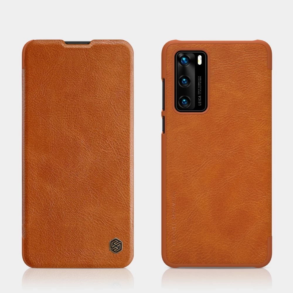 Huawei P40 suojakotelo musta Nillkin Qin Leather