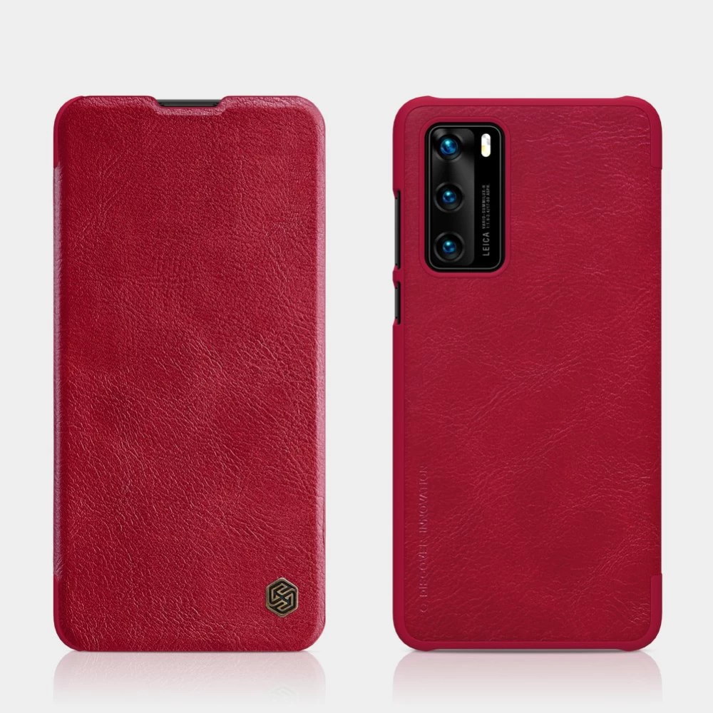 Huawei P40 suojakotelo musta Nillkin Qin Leather