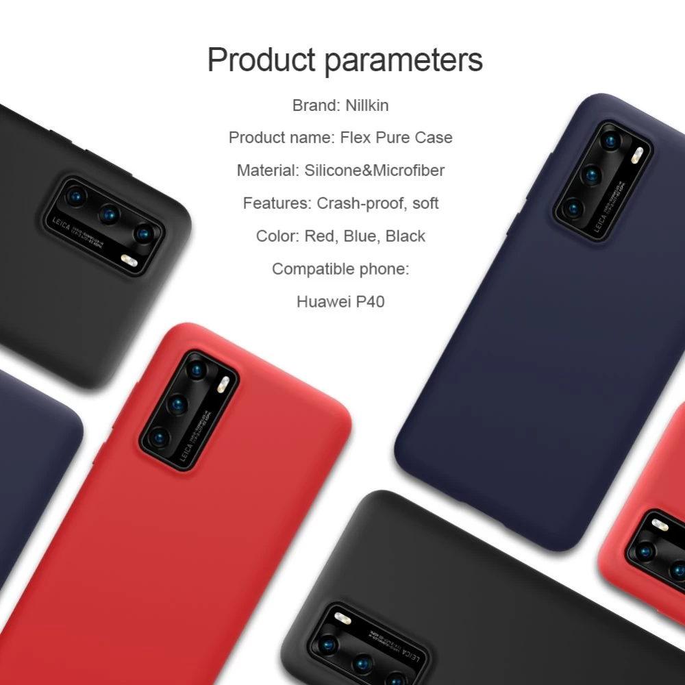 Huawei P40 ümbris sinine Nillkin Flex Pure