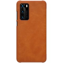 Huawei P40 suojakotelo ruskea Nillkin Qin Leather 