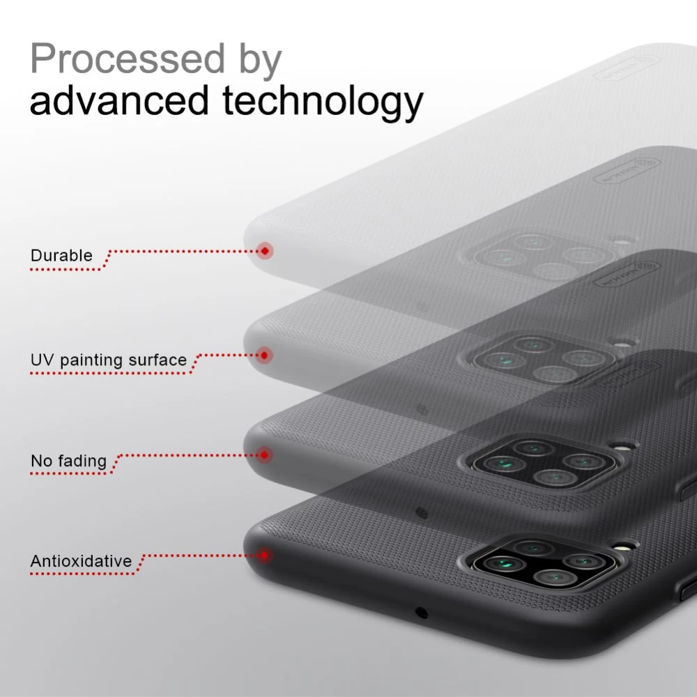 Huawei P40 Lite vāciņš zils Nillkin Super Frosted Shield